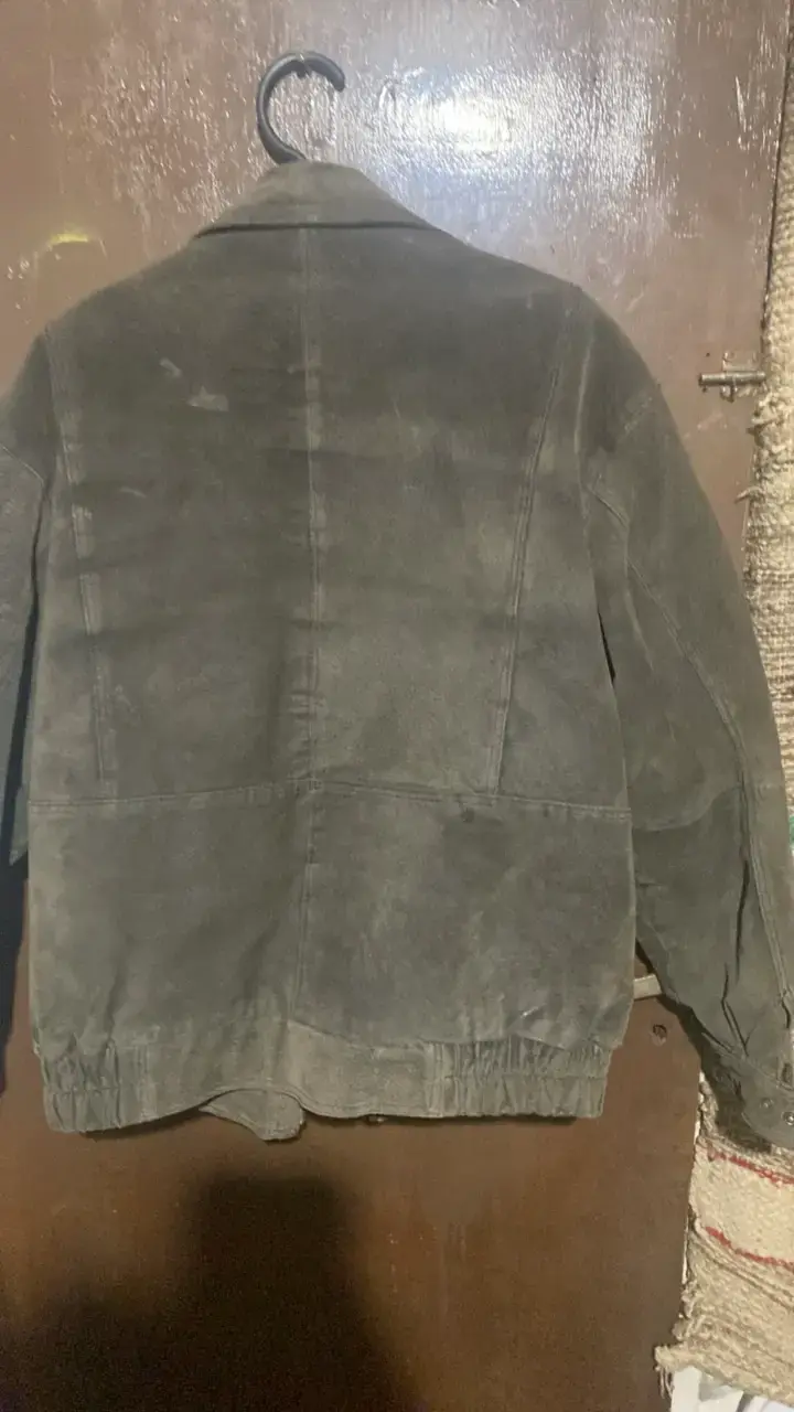 Chaqueta de gamuza marrón para hombre - 2