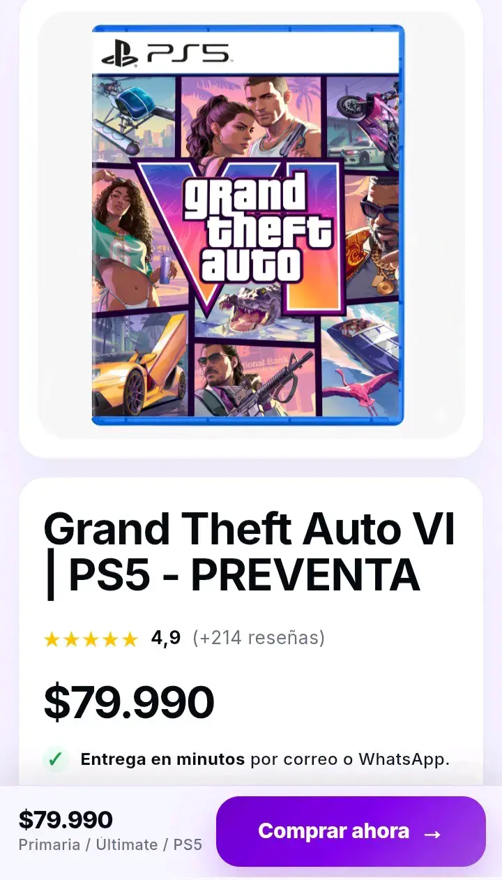 Grand Theft Auto VI PS5 DIGITAL - 2