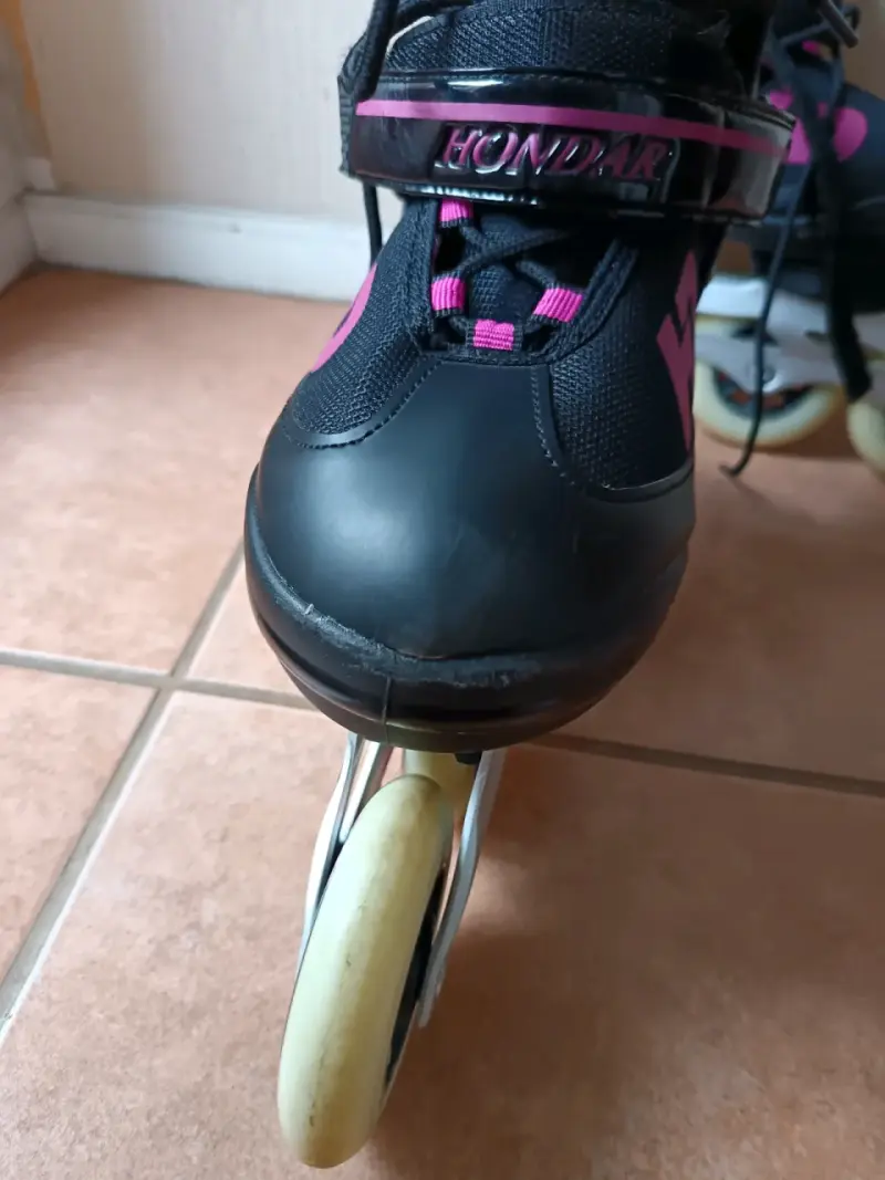 Patines en línea Hondar negros y rosados - 3