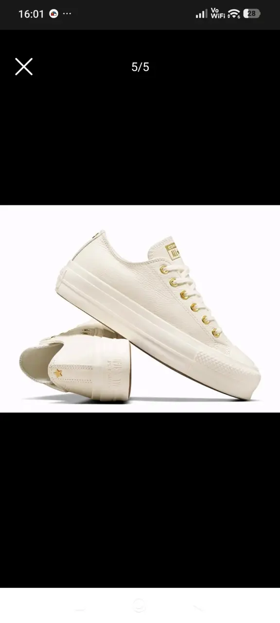 Zapatillas blancas Converse All Star clásicas - 1
