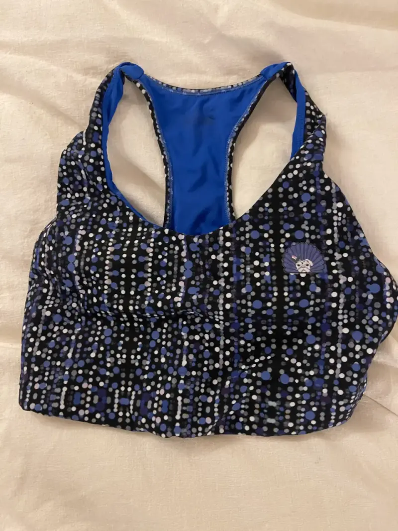 Top deportivo estampado azul y negro BSoul - 1