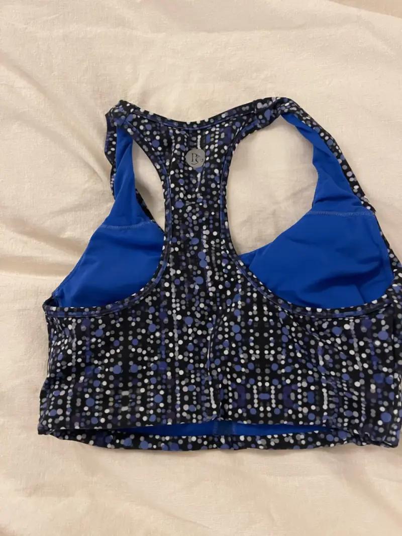 Top deportivo estampado azul y negro BSoul - 2