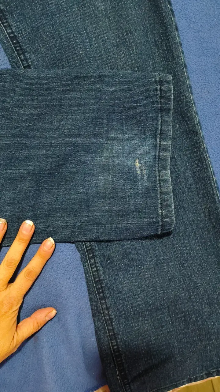 Jeans maternales azul oscuro - 2