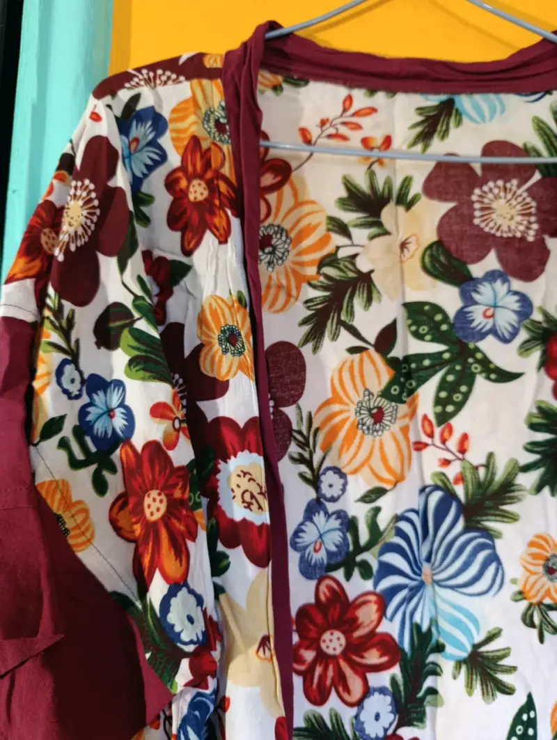 Kimono floral colorido para mujer - 2
