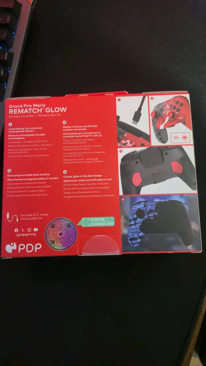 Control inalámbrico Mario Kart para Nintendo Switch - 2