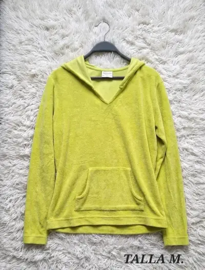 Polerón verde con capucha talla M - miniatura 1