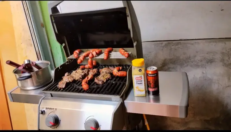 Parrilla de gas con rejilla de hierro fundido - 5