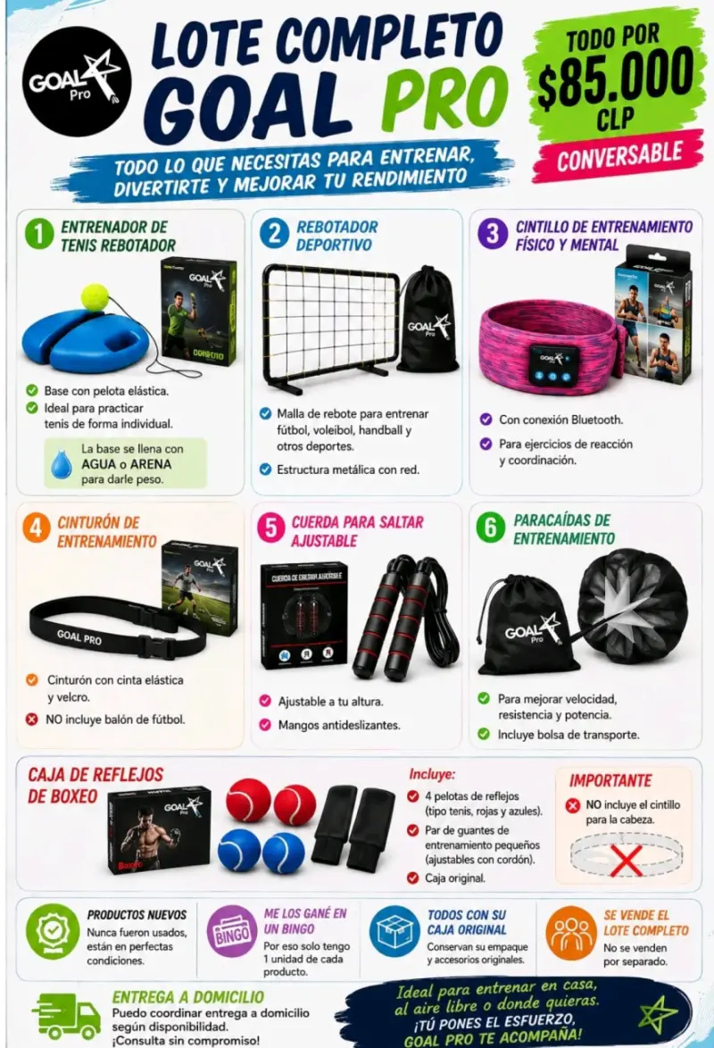 Lote completo de entrenamiento Goal Pro