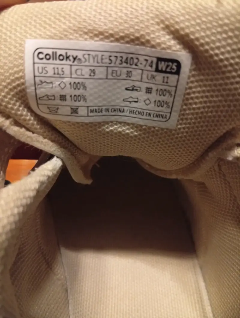 Zapatillas beige niña con velcro - 2