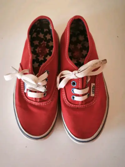 Zapatillas Vans rojas clásicas para niña - miniatura 3
