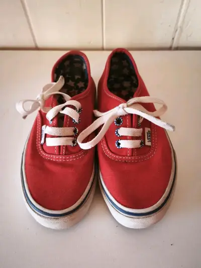 Zapatillas Vans rojas clásicas para niña - miniatura 5