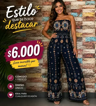 Enterito  floral blanco y azul - miniatura 2