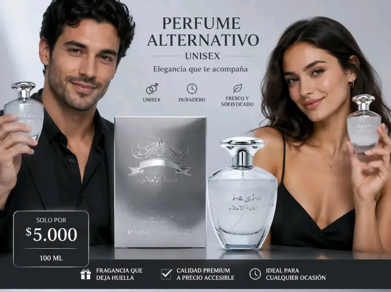 Perfume alternativo unisex 100ml elegante - 3