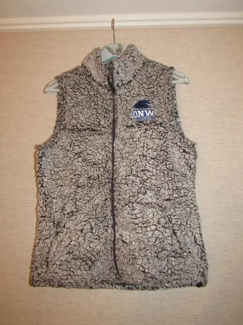 Chaleco de lana sintética gris ( TIPO CORDERITO)