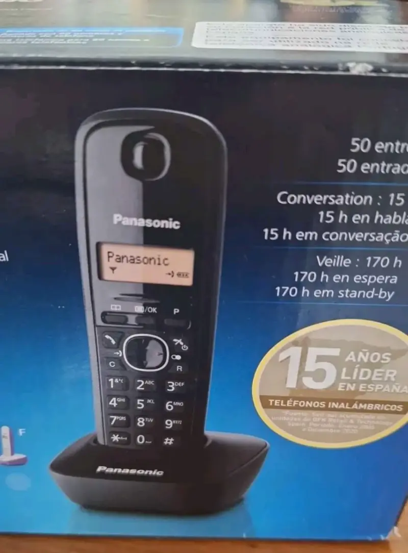 Teléfono inalámbrico Panasonic negro - 3