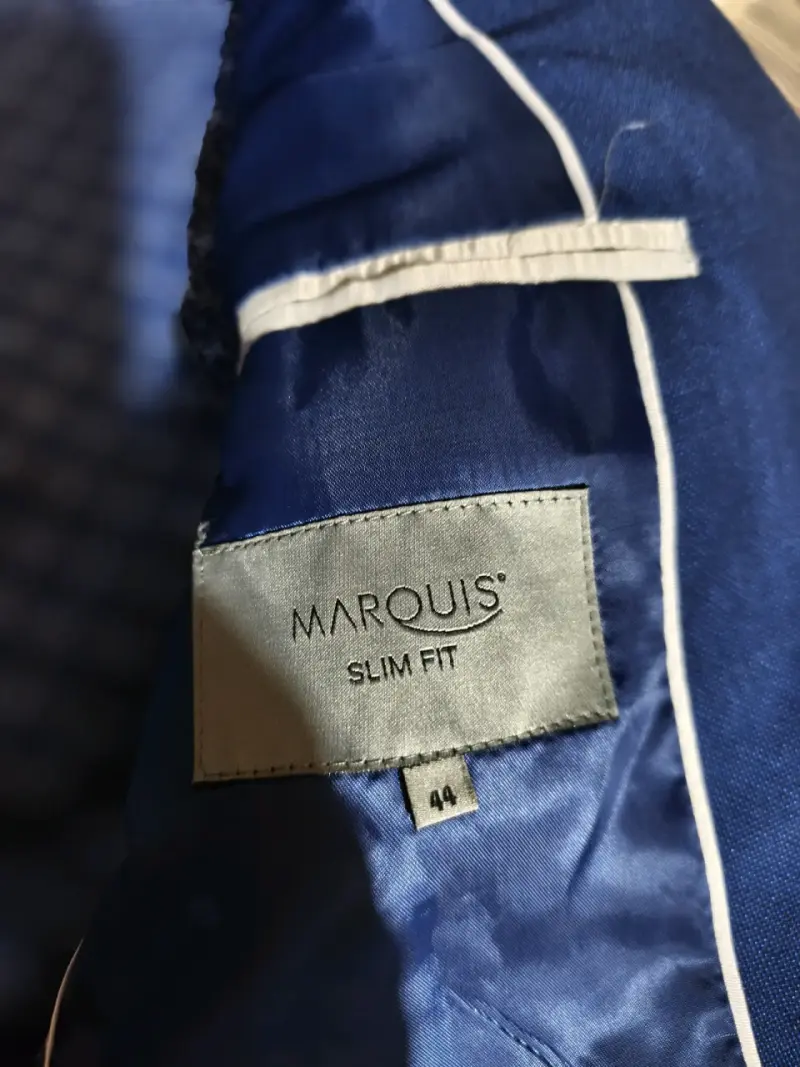 Pantalones de vestir azul marino para hombre - 4