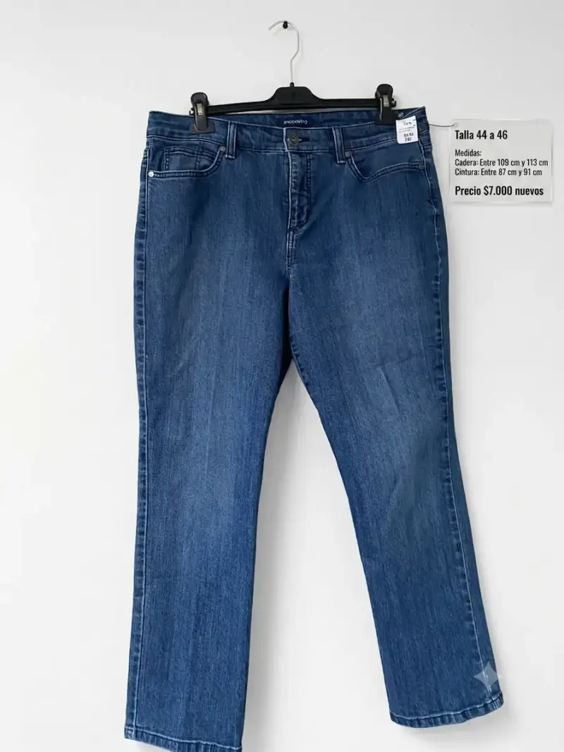 Jeans azul preowned talla 44 a 46 - 1