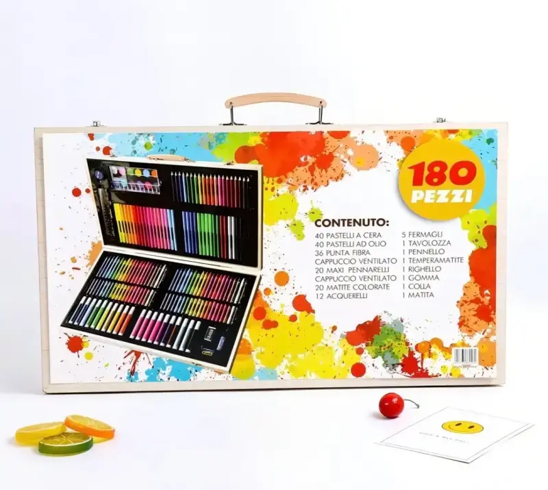 Set de arte 180 piezas con estuche de madera - 3