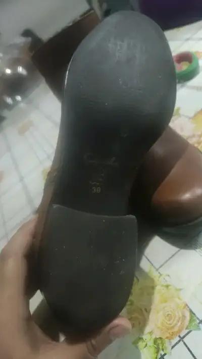 Botines de cuero marrón para mujer gacel número 38 - miniatura 2