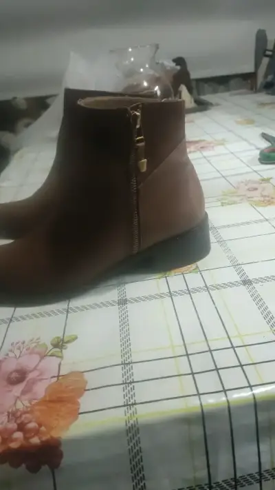Botines de cuero marrón para mujer gacel número 38 - miniatura 5