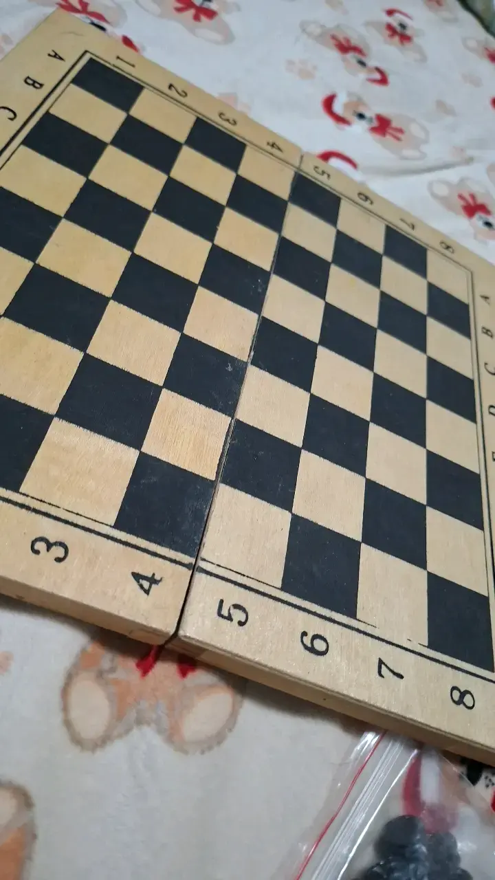 Tablero de ajedrez plegable de madera - 1