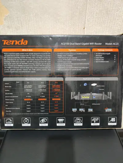 Router WiFi Tenda AC2100 Dual Band Gigabit - miniatura 3