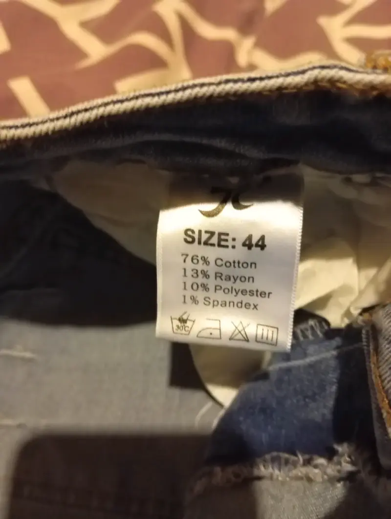 Jeans azul con detalles brillantes para mujer - 3