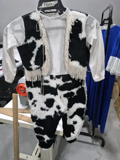Disfraz de vaquero infantil con flecos talla 3 - miniatura 1