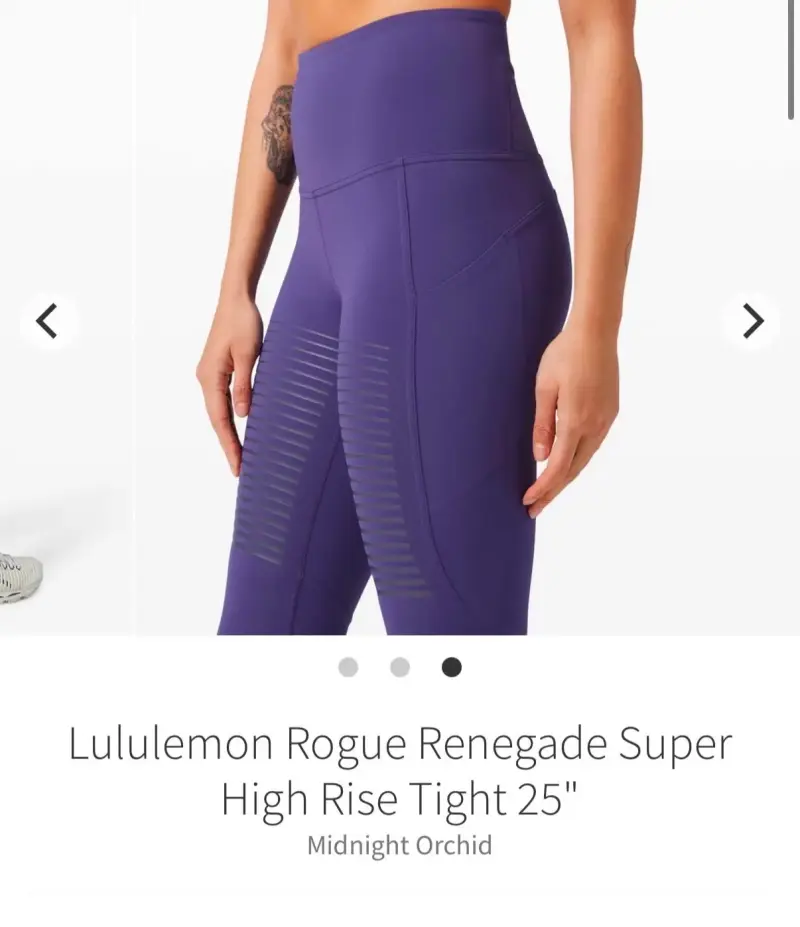 Leggings deportivos morados con diseño texturizado - 3