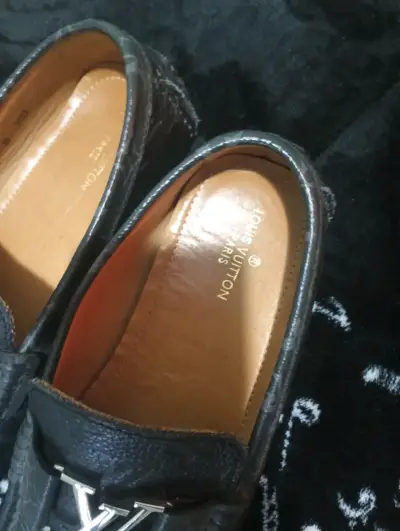 Mocasines de cuero Louis Vuitton negros - miniatura 4