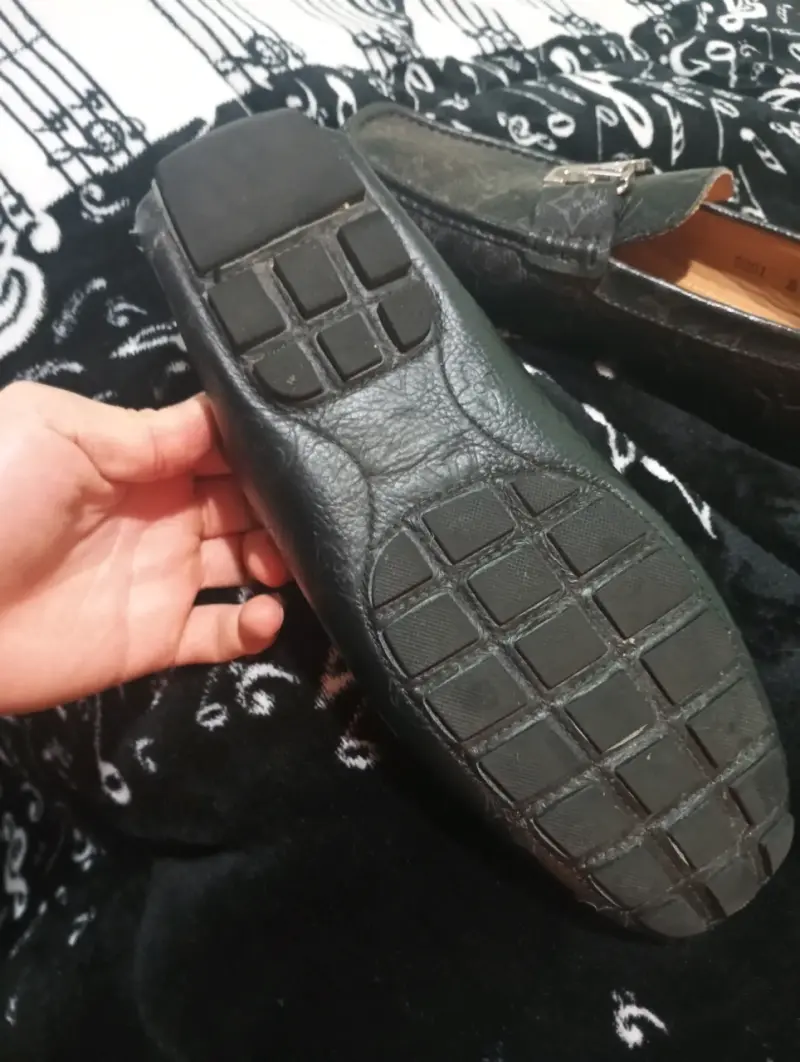 Mocasines de cuero Louis Vuitton negros - 5