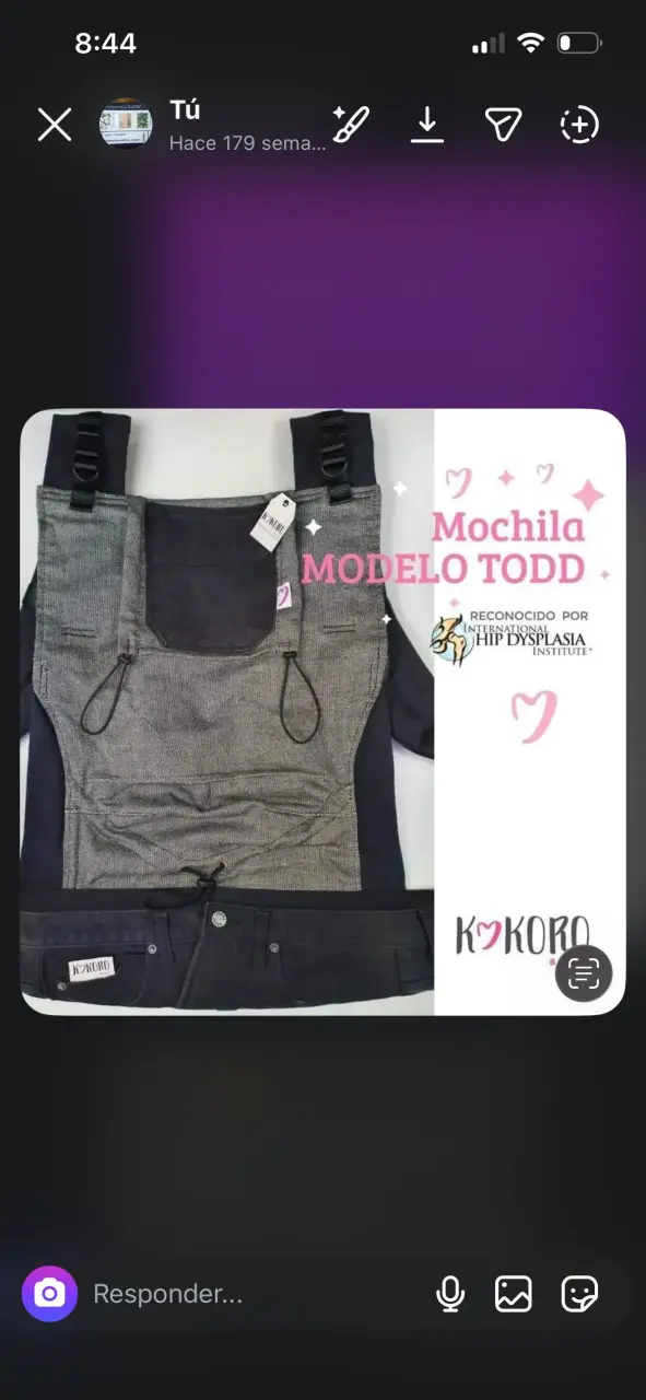 Mochila portabebé Kokoro modelo Todd - 1