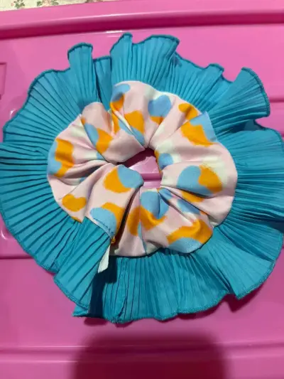 Rumba plisado azul y estampado - miniatura 1