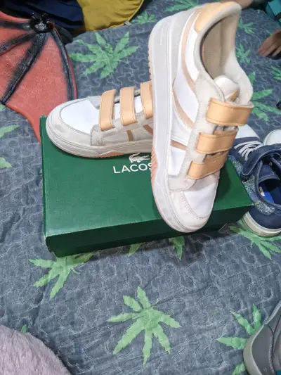 Zapatillas Lacoste blancas con velcro - miniatura 2