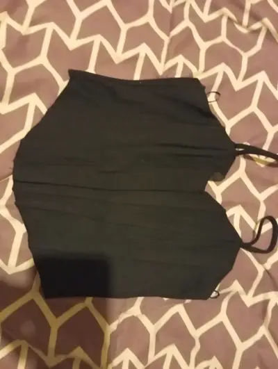 Corset negro elegante para mujer - miniatura 2
