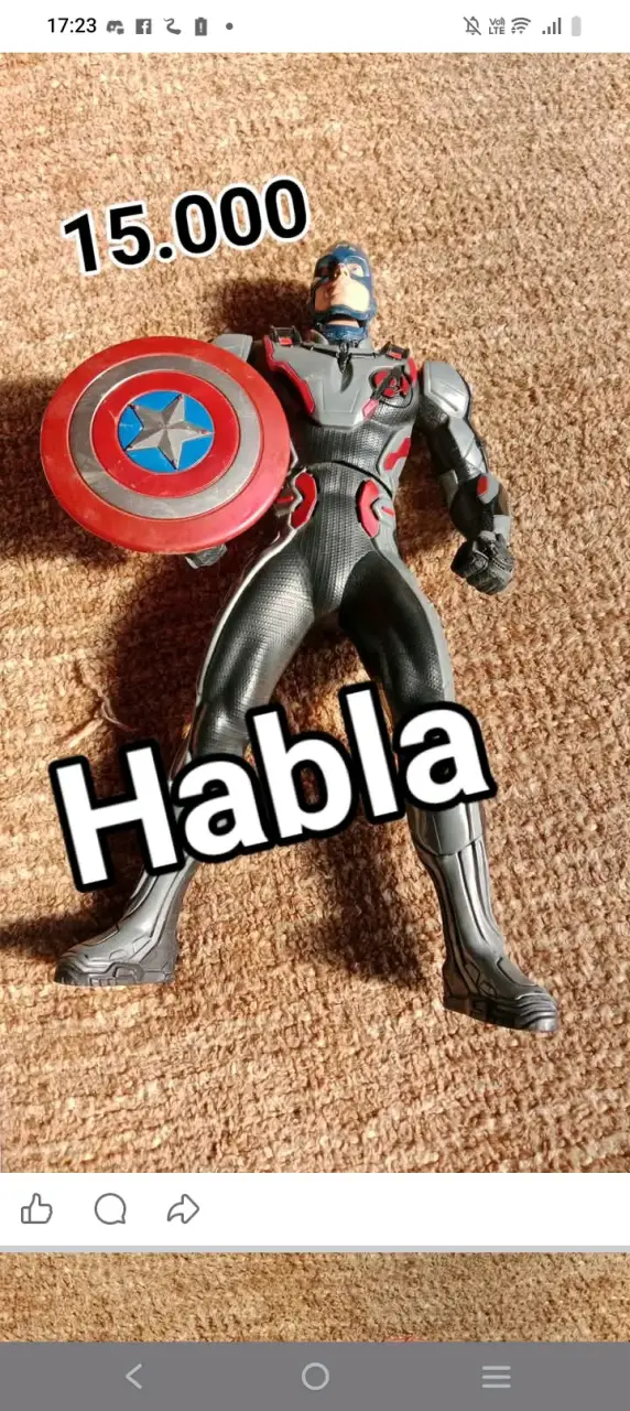 Figura de acción Capitán América con escudo
