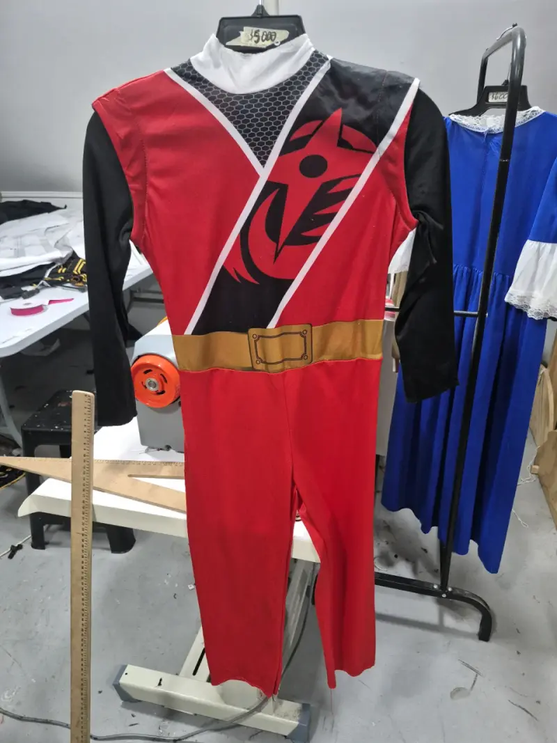 Disfraz de power ranger rojo para niño talla 4/6 - 1