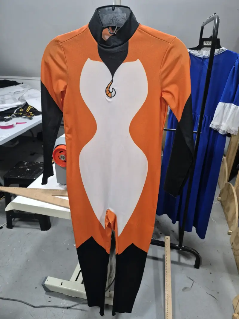 Disfraz de superhéroe naranja y negro talla 10 - 1