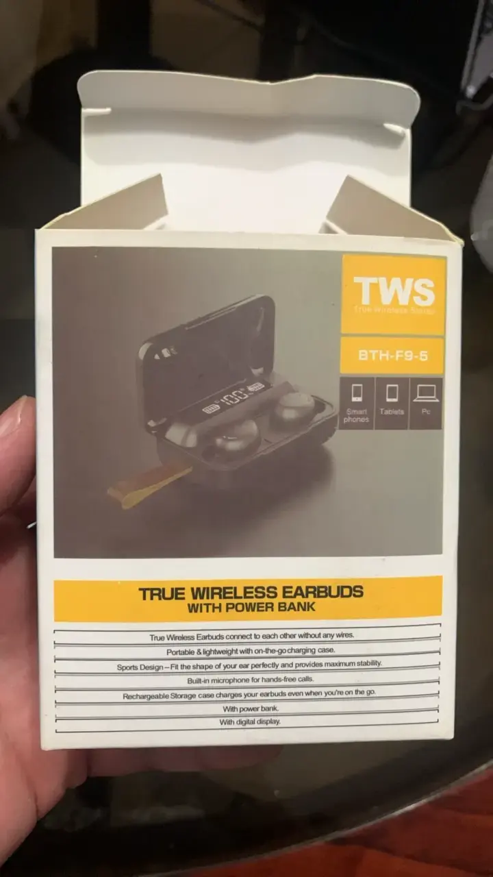 Audífonos inalámbricos TWS con power bank - 3