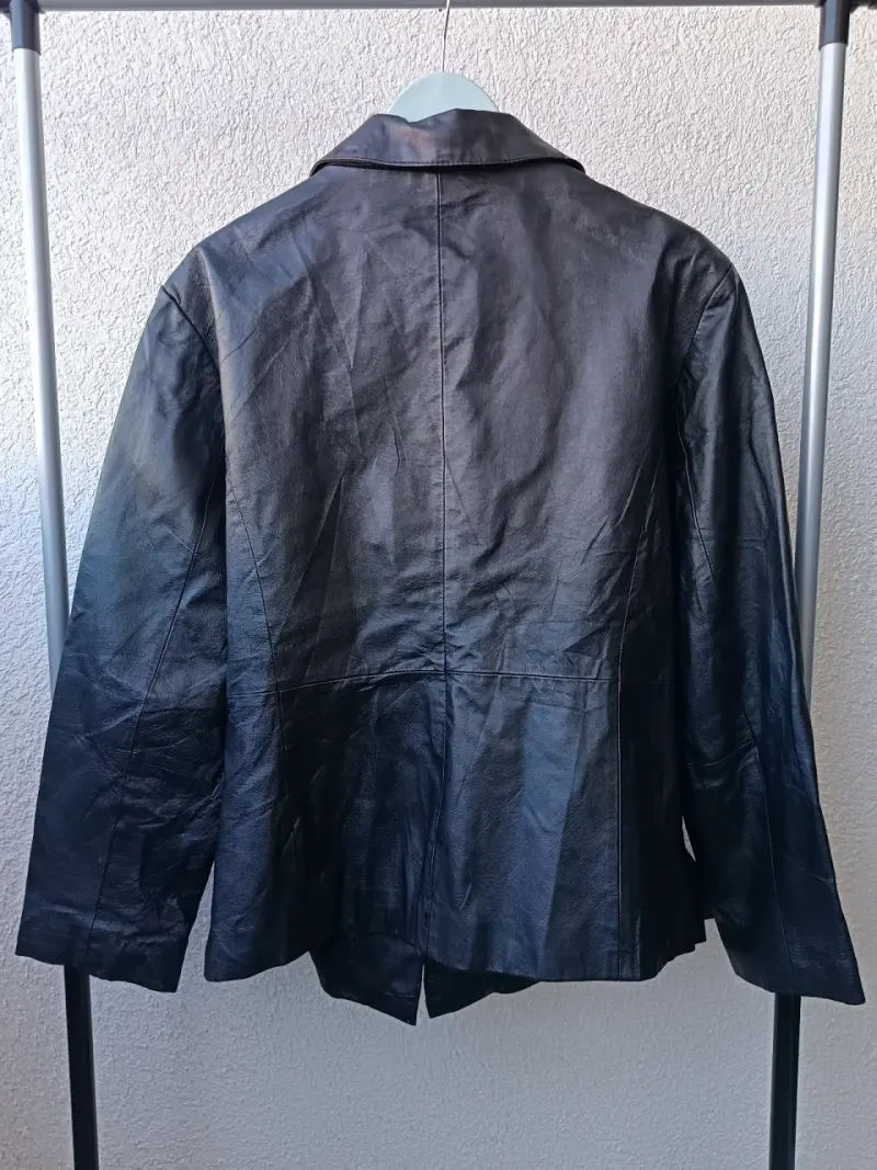 Chaqueta de cuero negra Jessica London - 3