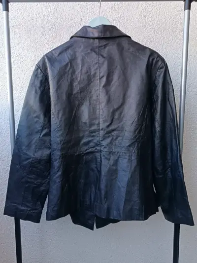 Chaqueta de cuero negra Jessica London - miniatura 3