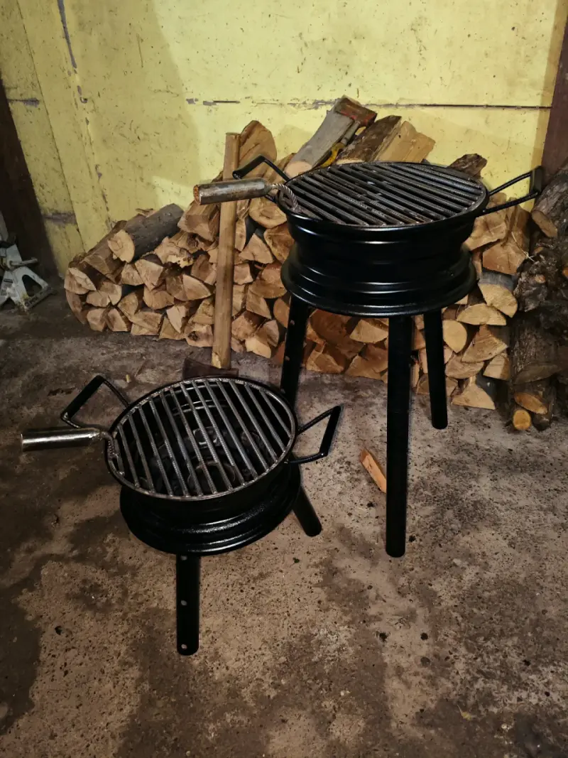Fogón/Parrilla con llanta de acero - 3