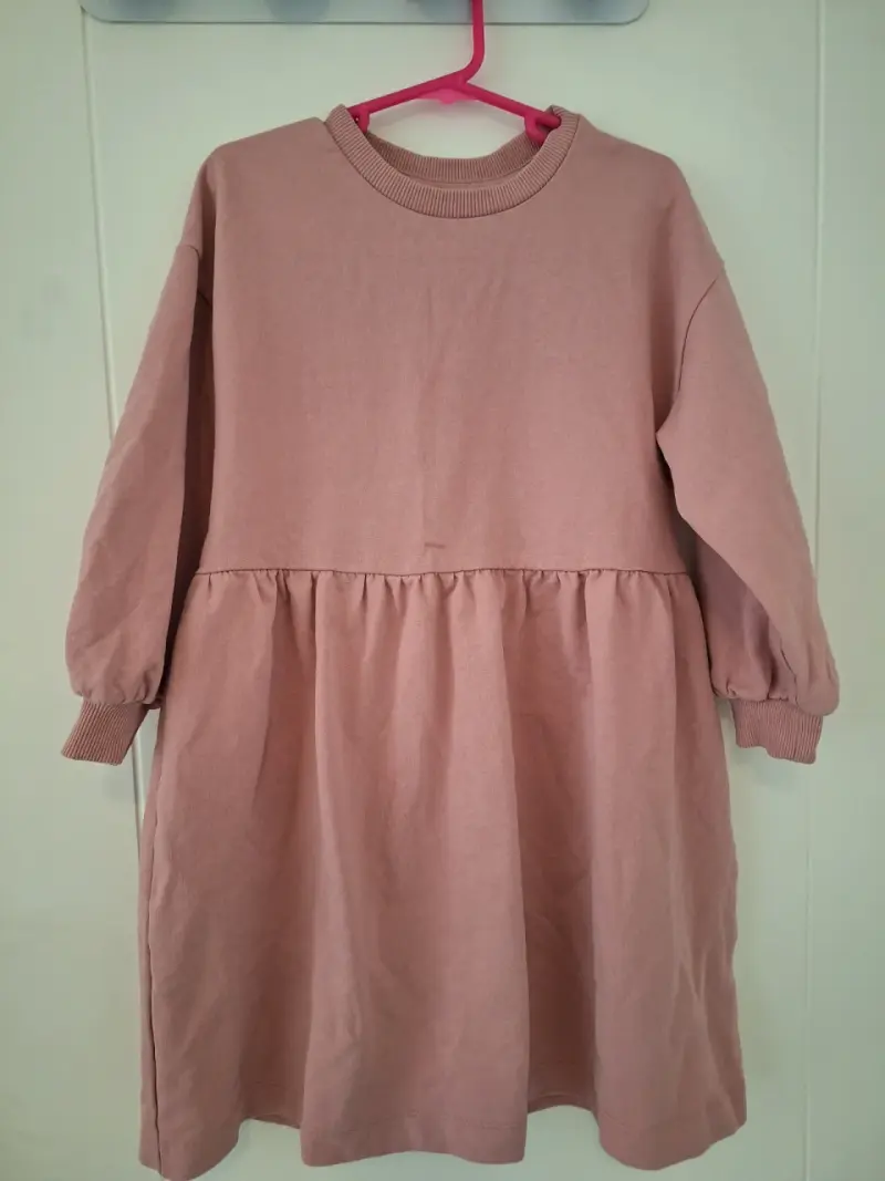 Vestido niña invierno rosa