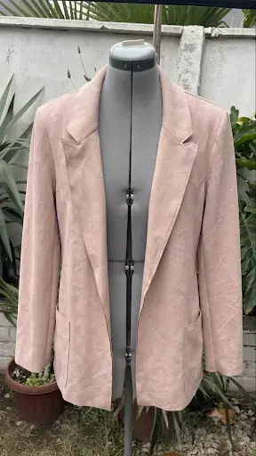 Blazer rosado elegante para mujer - miniatura 1