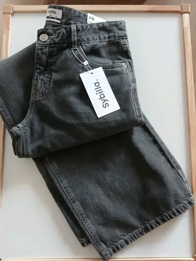 Jeans Gris Sybilla talla 36 - miniatura 1
