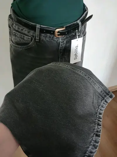 Jeans Gris Sybilla talla 36 - miniatura 3