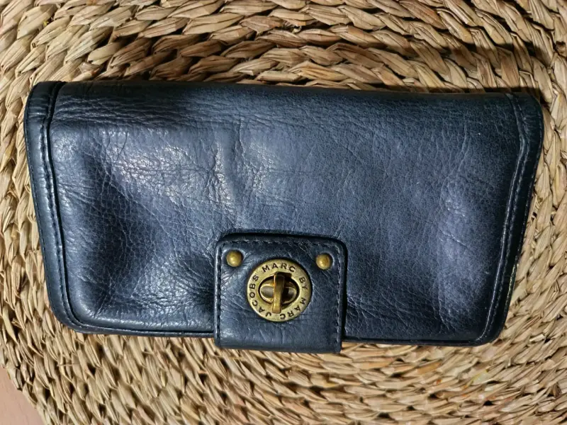 Billetera de cuero negra Marc Jacobs - 1