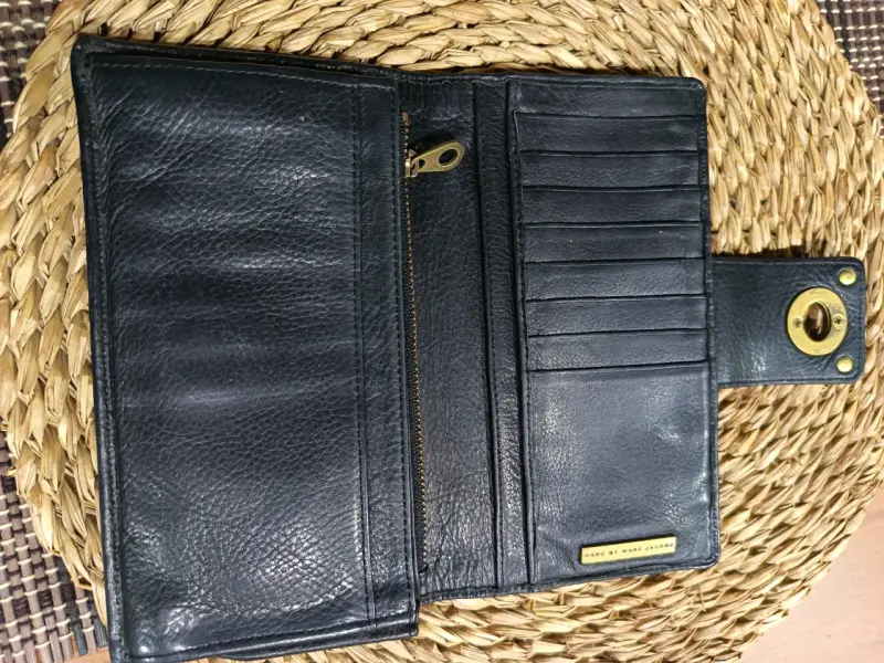 Billetera de cuero negra Marc Jacobs - 3
