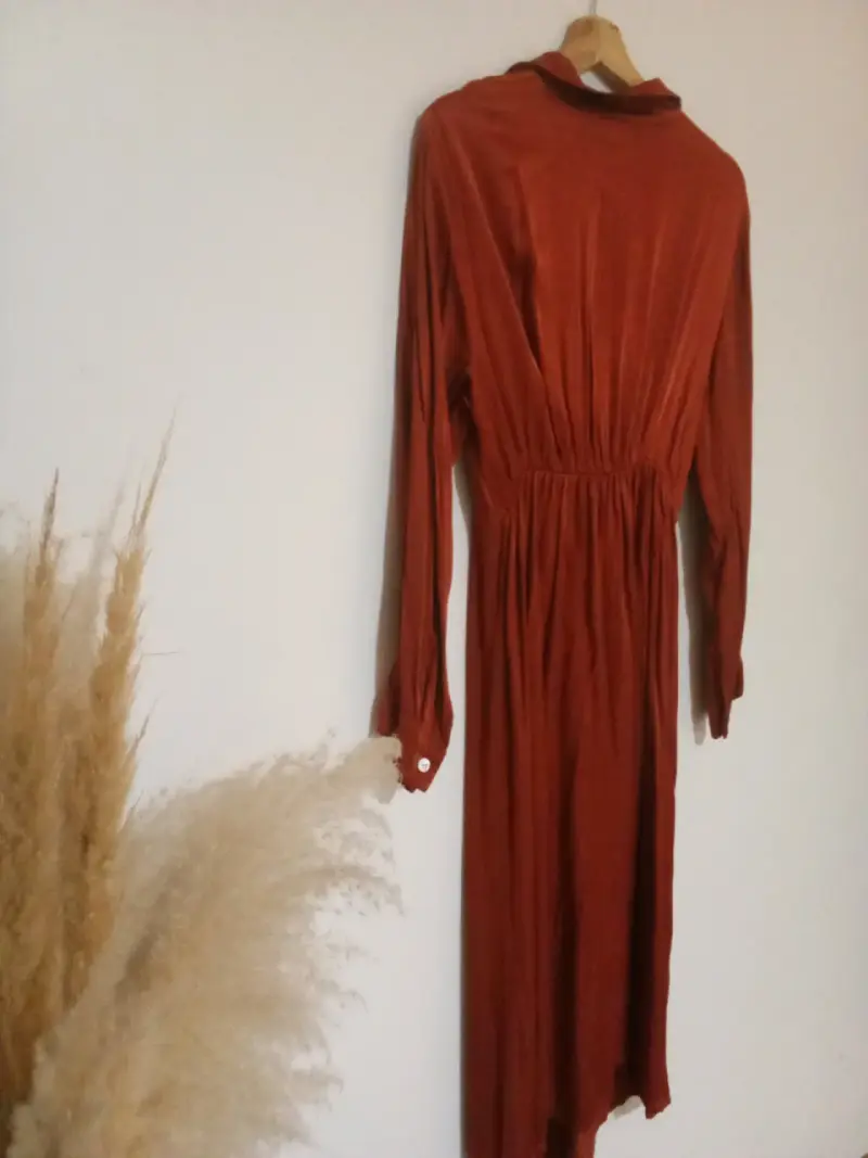 Vestido largo rojo elegante - 2