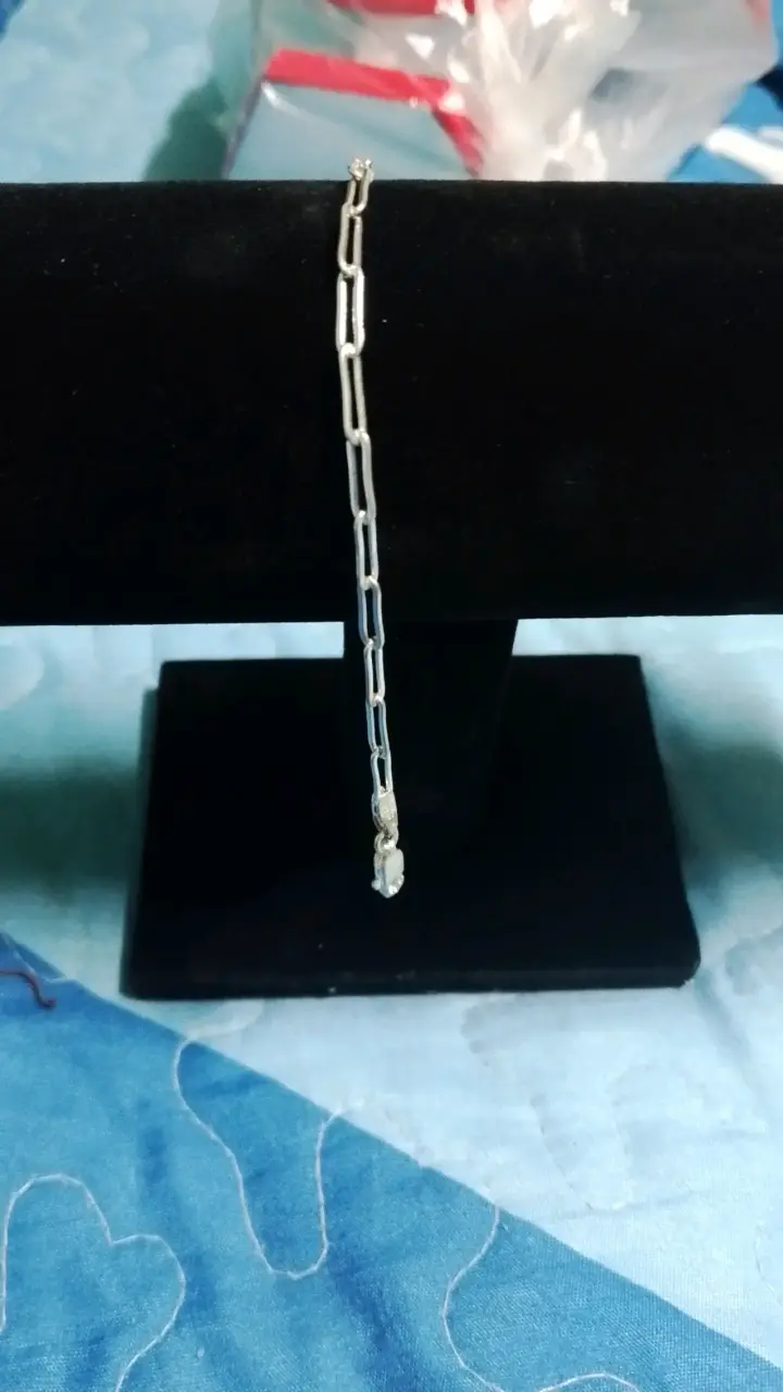 Pulsera de plata con corazón verde - 4